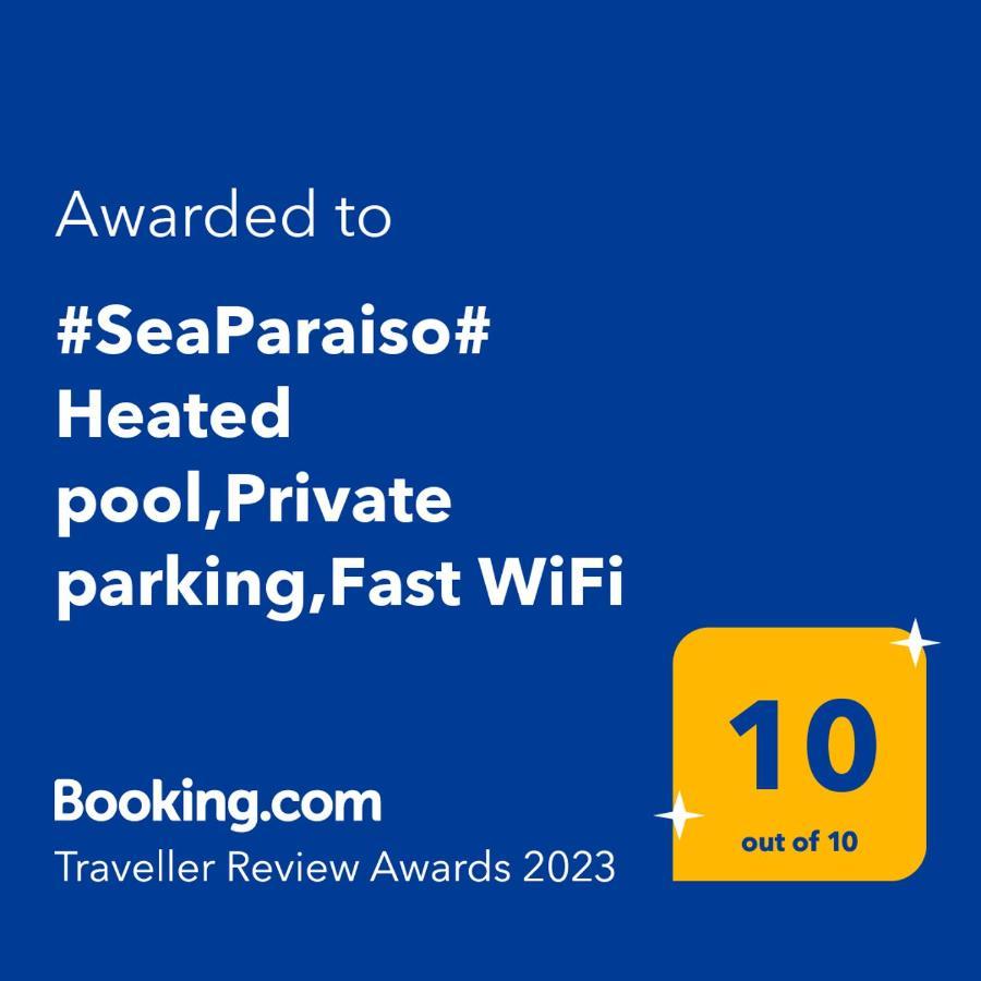 #Seaparaiso# Heated Pool,Private Parking,Fast Wifi 아데제 외부 사진